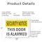 Signmission This Door Is Alarmed OSHA Security Notice Sign, Aluminum, 10in W x 7in L, 2PK OS-2PACK-SN-A-710-L-11652 - alternate 7
